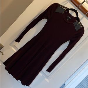 INC Burgundy Sweater Dress